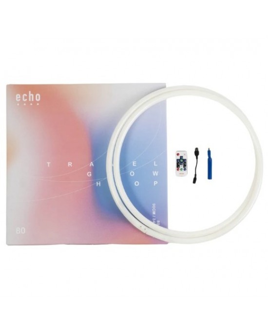 HULA HOOP LED ECHO GLOW 80 LED - 90 CM