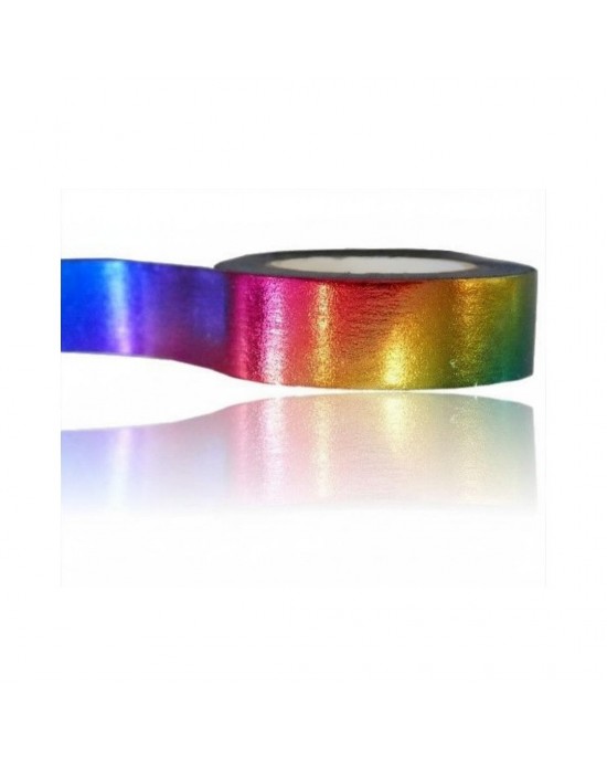 NASTRO METALIZZATO MULTICOLORE 10MT - 80 micron