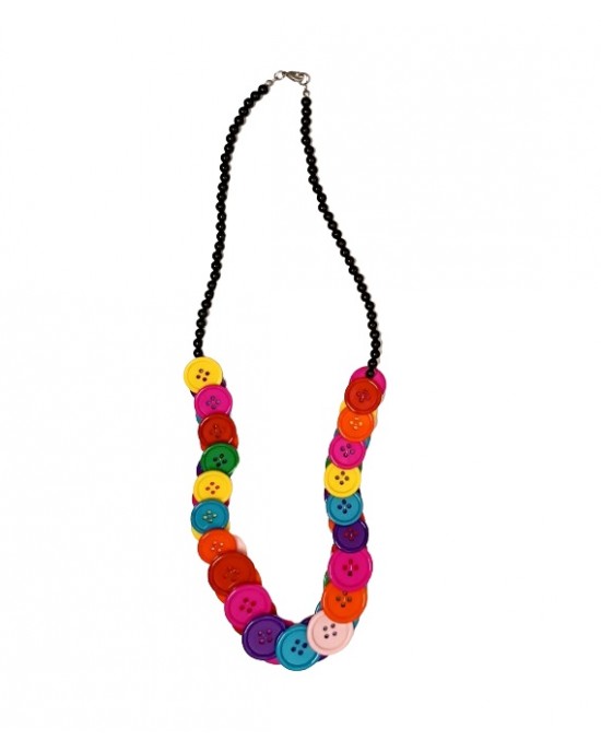 COLLANA DI BOTTONI COLORATI