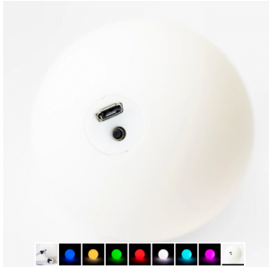 PALLINA LUMINOSA GLOW BALL PLAY 70MM RICARICABILE