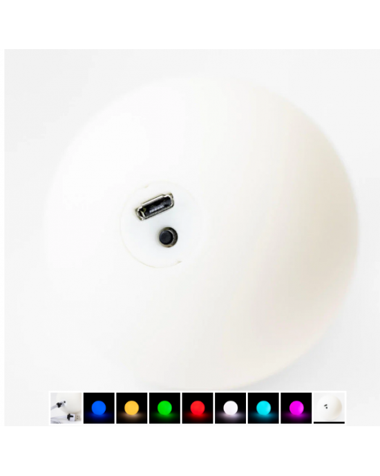 PALLINA LUMINOSA GLOW BALL PLAY 70MM RICARICABILE