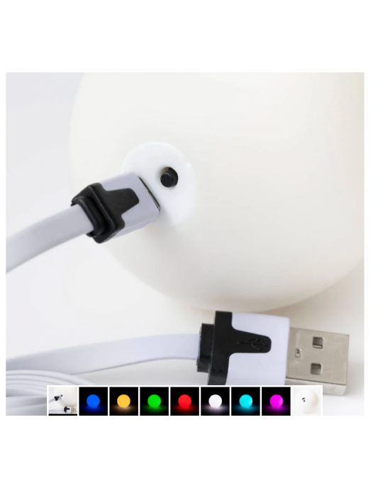 PALLINA LUMINOSA GLOW BALL PLAY 70MM RICARICABILE