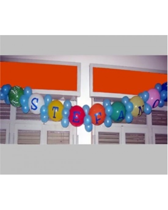 PALLONCINI LATTICE LINK CON LETTERE - 35CM 14"