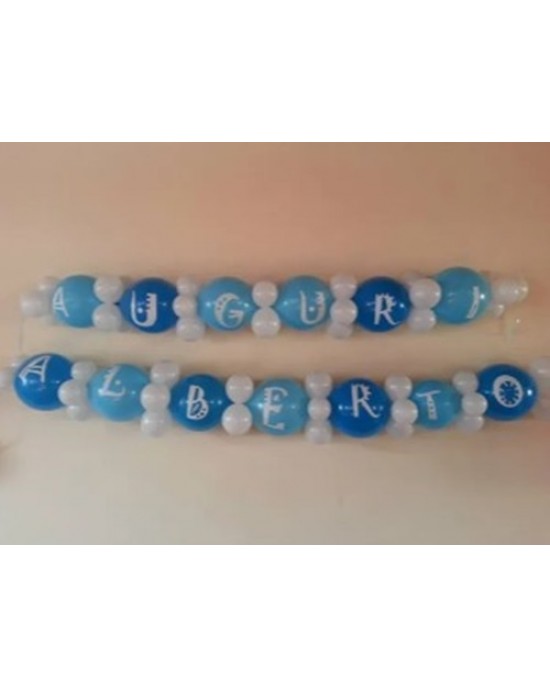 PALLONCINI LATTICE LINK CON LETTERE - 35CM 14"