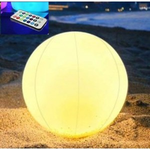 PALLA  PVC 40 cm LUMINOSO con TELECOMANDO