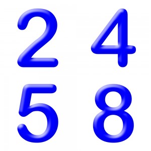 PALLONCINO NUMERO PVC 35 CM / 14″ BLU