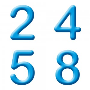 PALLONCINO NUMERO PVC 35 CM / 14″ CELESTE