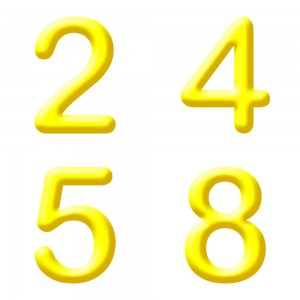 PALLONCINO NUMERO PVC 35 CM / 14″ GIALLO