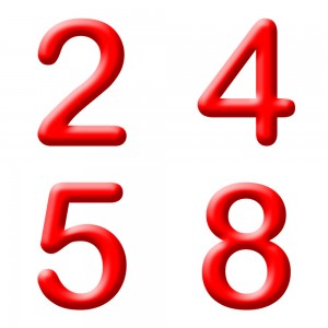 PALLONCINO NUMERO PVC 35 CM / 14″ ROSSO