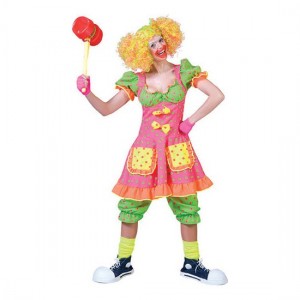 COSTUME CLOWN DONNA NEON