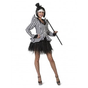 GIACCA DONNA STRISCE BIANCO NERE