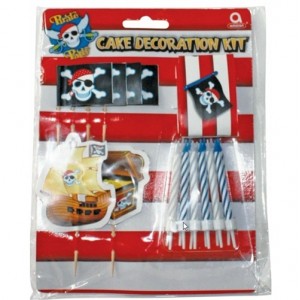 KIT DECORAZIONE TORTA PIRATI