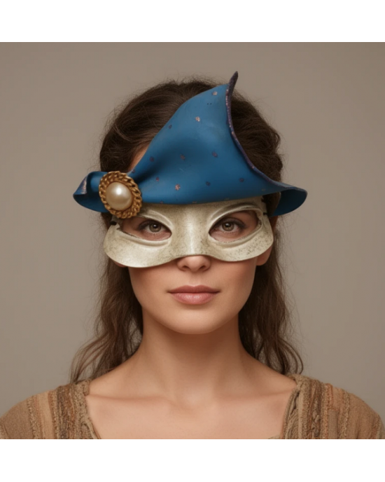 MASCHERA CUOIO ARTIGIANALE PICCOLA