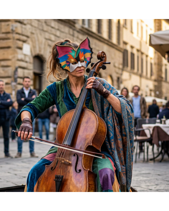 MASCHERA CUOIO ARTIGIANALI GRANDI