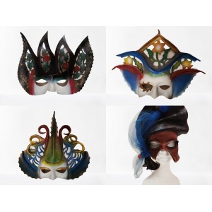MASCHERA CUOIO ARTIGIANALI GRANDI