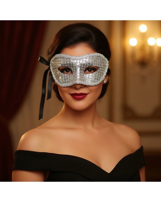 MASCHERA ELEGANTE PAILETTES