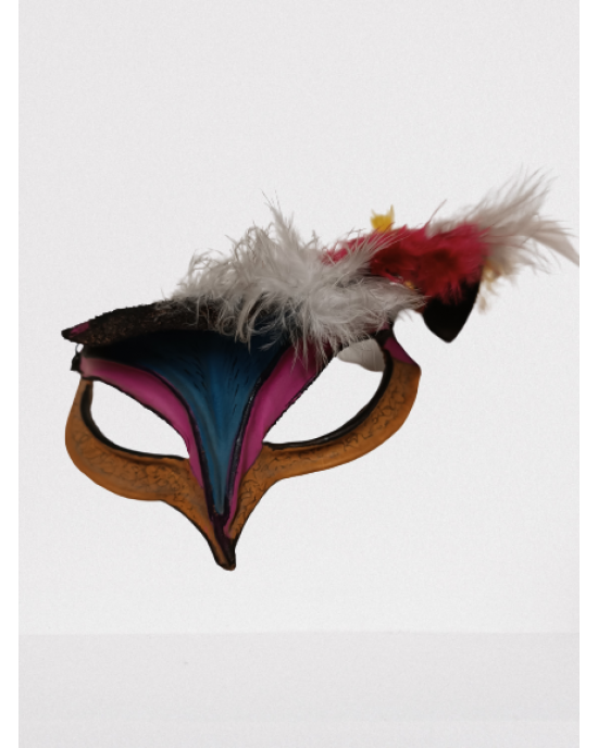 MASCHERA CUOIO ARTIGIANALE PICCOLA