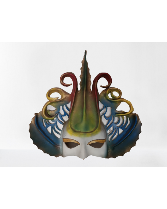 MASCHERA CUOIO ARTIGIANALI GRANDI