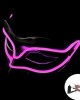 MEZZA MASCHERA LED LUMINOSA FUCSIA