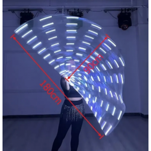 BANDIERA LED RICARICABILE BIANCA