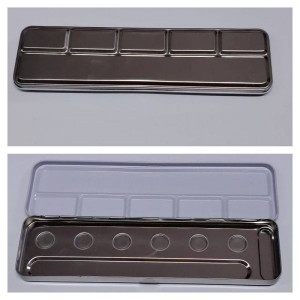 TAVOLOZZA METALLO DA 6 VUOTA (colori esclusi)