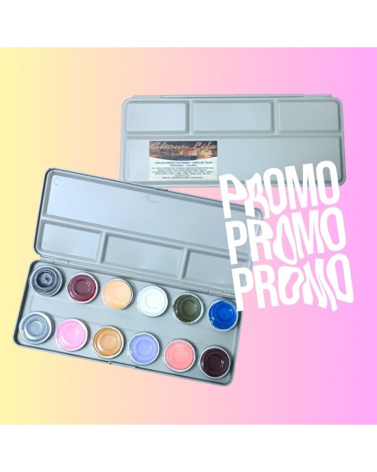 TAVOLOZZA ACQUACOMPACT BASE ACQUA 12 COLORI