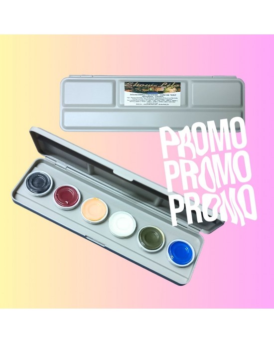 TAVOLOZZA ACQUACOMPACT BASE ACQUA 6 COLORI