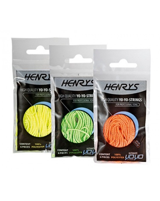 CORDINI HENRYS PER YO-YO 100% POLI SET DI 6