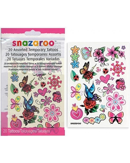 TATUAGGI TEMPORANEI RAGAZZE 20 pezzi