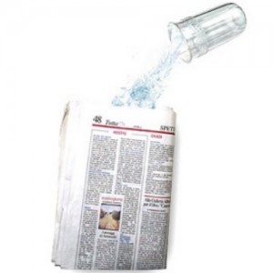 ACQUA NEL GIORNALE