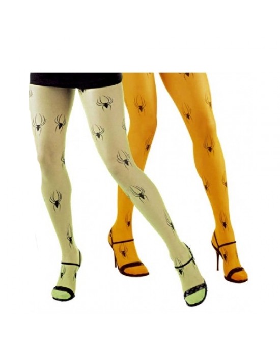 CALZE COLLANT CON RAGNI ADULTO ARANCIONE