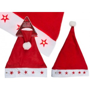 CAPPELLO BABBO NATALE CON LUCE