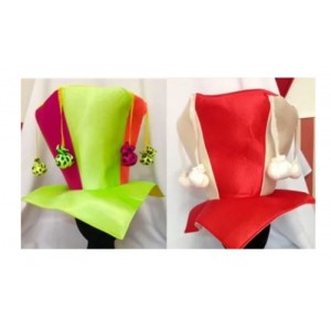 CAPPELLO ESAGONALE CON PALLINE