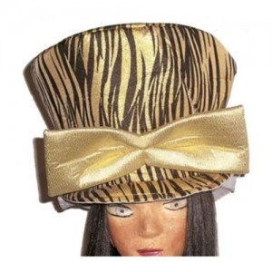CAPPELLO ZEBRATO CON FIOCCO