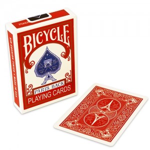 CARTE BICYCLE PARIS ROSSO