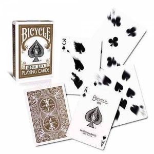 CARTE BICYCLE RIDER BACK MARRONE