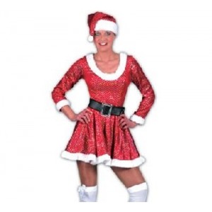 COSTUME VESTITO NATALE DONNA SPARKLE
