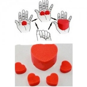 CUORE E CUORICINI DI SPUGNA PER TRASFORMAZIONE