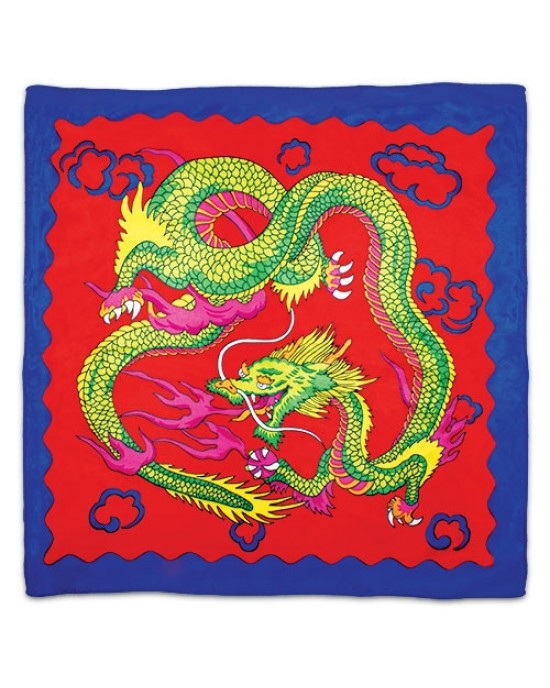 FOULARD SITTA DRAGON SILK 90x90 cm ROSSO
