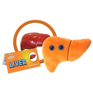 GIANTMICROBES PELUCHE FEGATO Liver