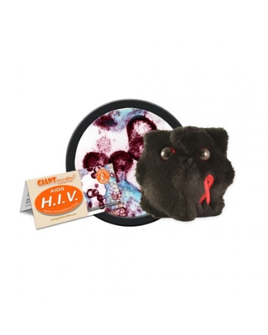 GIANTMICROBES PELUCHE HIV - Human Immunodeficiency Virus