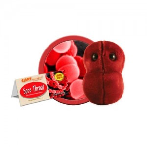 GIANTMICROBES PELUCHE MAL DI GOLA Sore Throat - Streptococcus