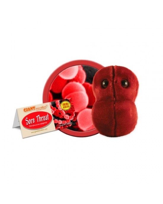 GIANTMICROBES PELUCHE MAL DI GOLA Sore Throat - Streptococcus