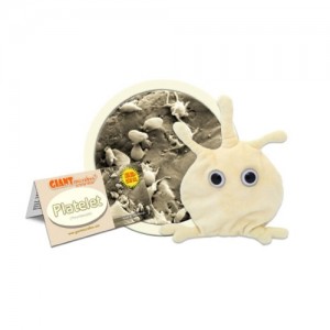 GIANTMICROBES PELUCHE PIASTRINA Platelet