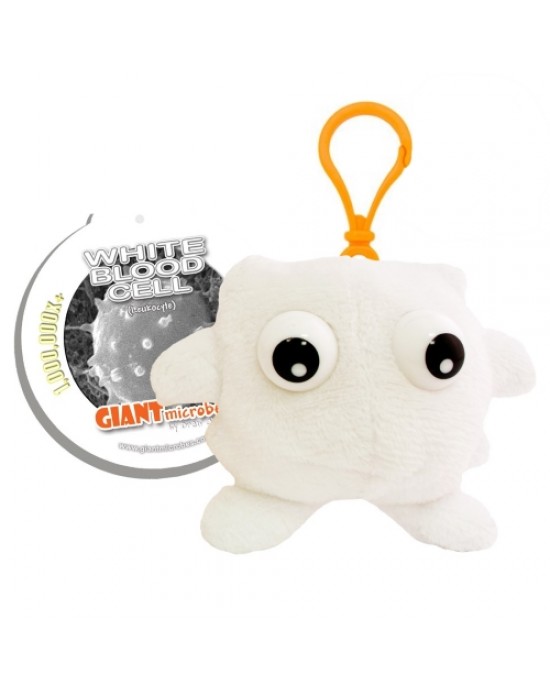 GIANTMICROBES PELUCHE PORTACHIAVI GLOBULO BIANCO