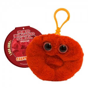 GIANTMICROBES PELUCHE PORTACHIAVI GLOBULO ROSSO Red Blood Cell