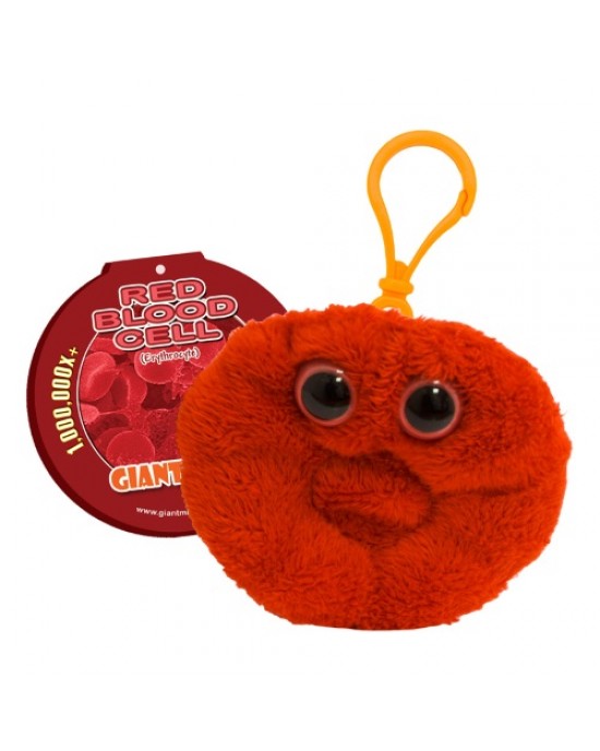 GIANTMICROBES PELUCHE PORTACHIAVI GLOBULO ROSSO Red Blood Cell