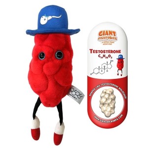 GIANTMICROBES PELUCHE TESTOSTERONE