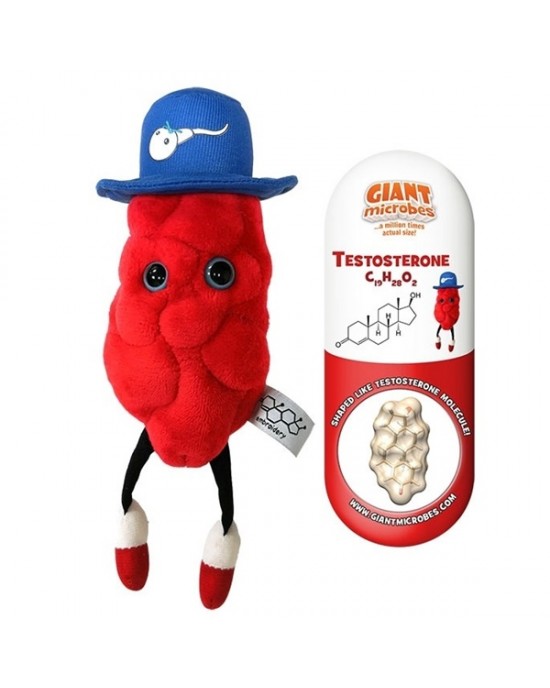 GIANTMICROBES PELUCHE TESTOSTERONE
