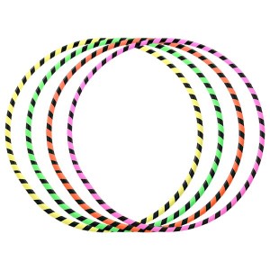 HULA HOOP BUNDLE ZEBRA 105cm FITNESS